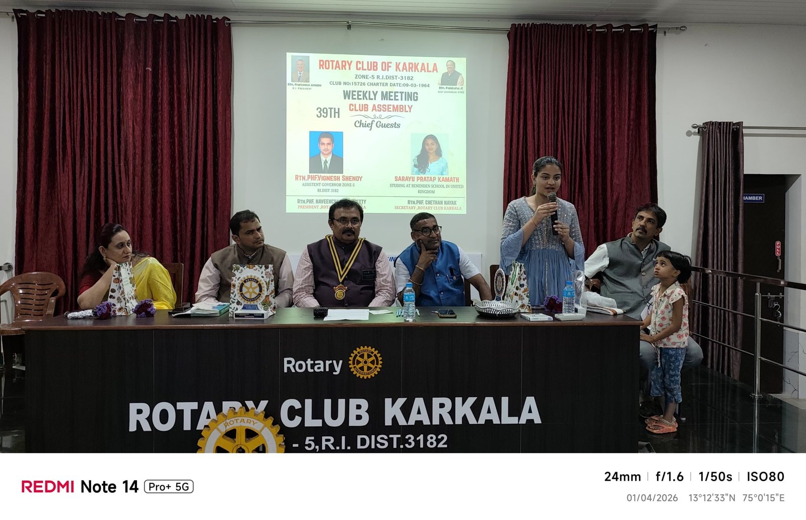 Project Mythri awareness session at a Rotary event